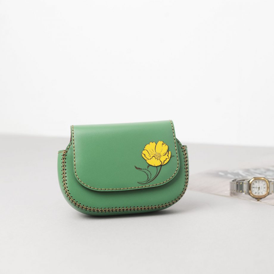 Floral Spring Collection Feminine Cowhide Wallet H'Artisane